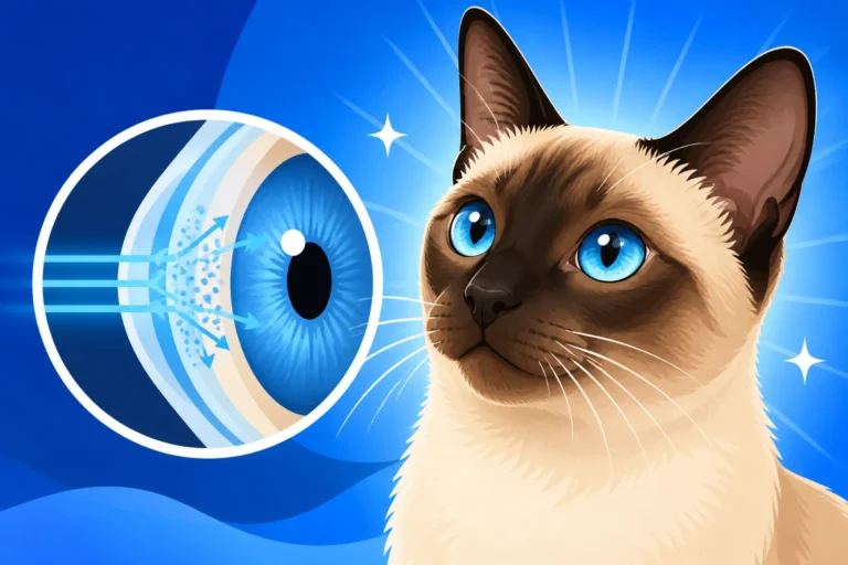 Why a Siamese Cat's Eyes Are Blue