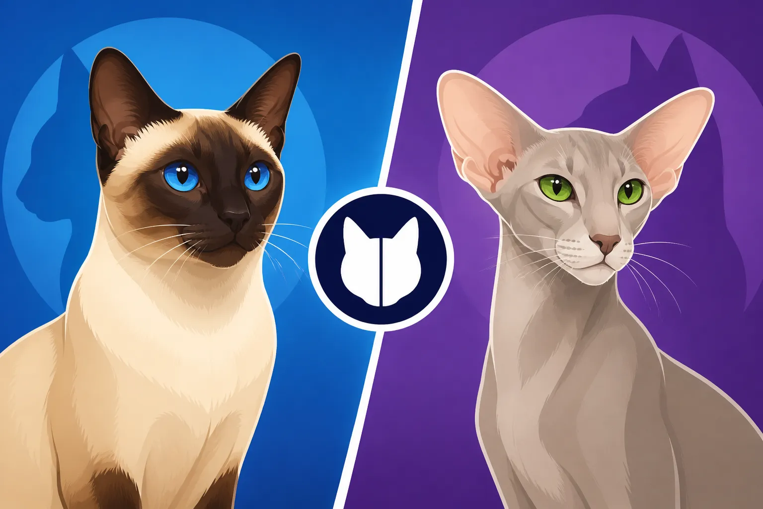 How a Siamese Cat Differs From an Oriental Shorthair