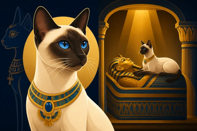 Whether a Siamese Cat Was Buried With Royalty