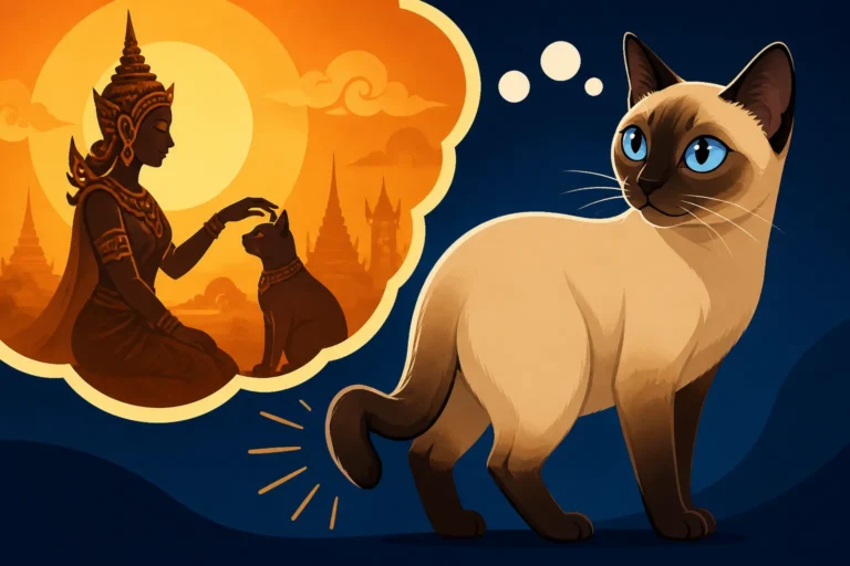 Which Legend Explains a Siamese Cat's Kinked Tail