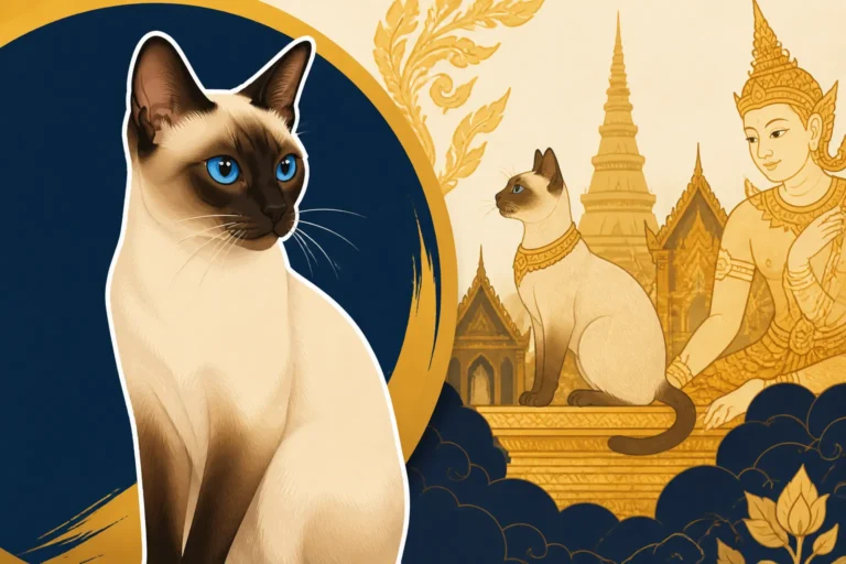 Whether a Siamese Cat Appears in Thai Art