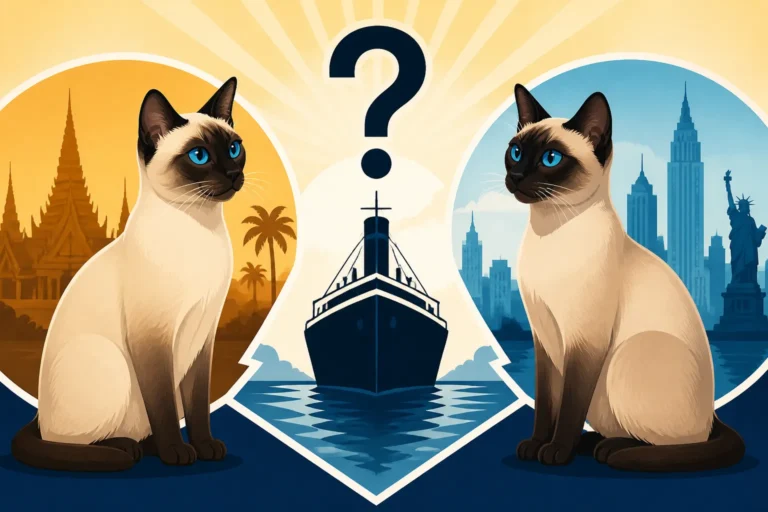 Which Siamese Cat Arrived in America First