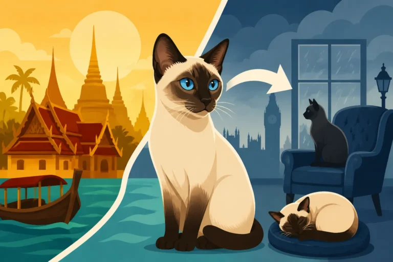 Whether the First Siamese Cats Survived Long in England