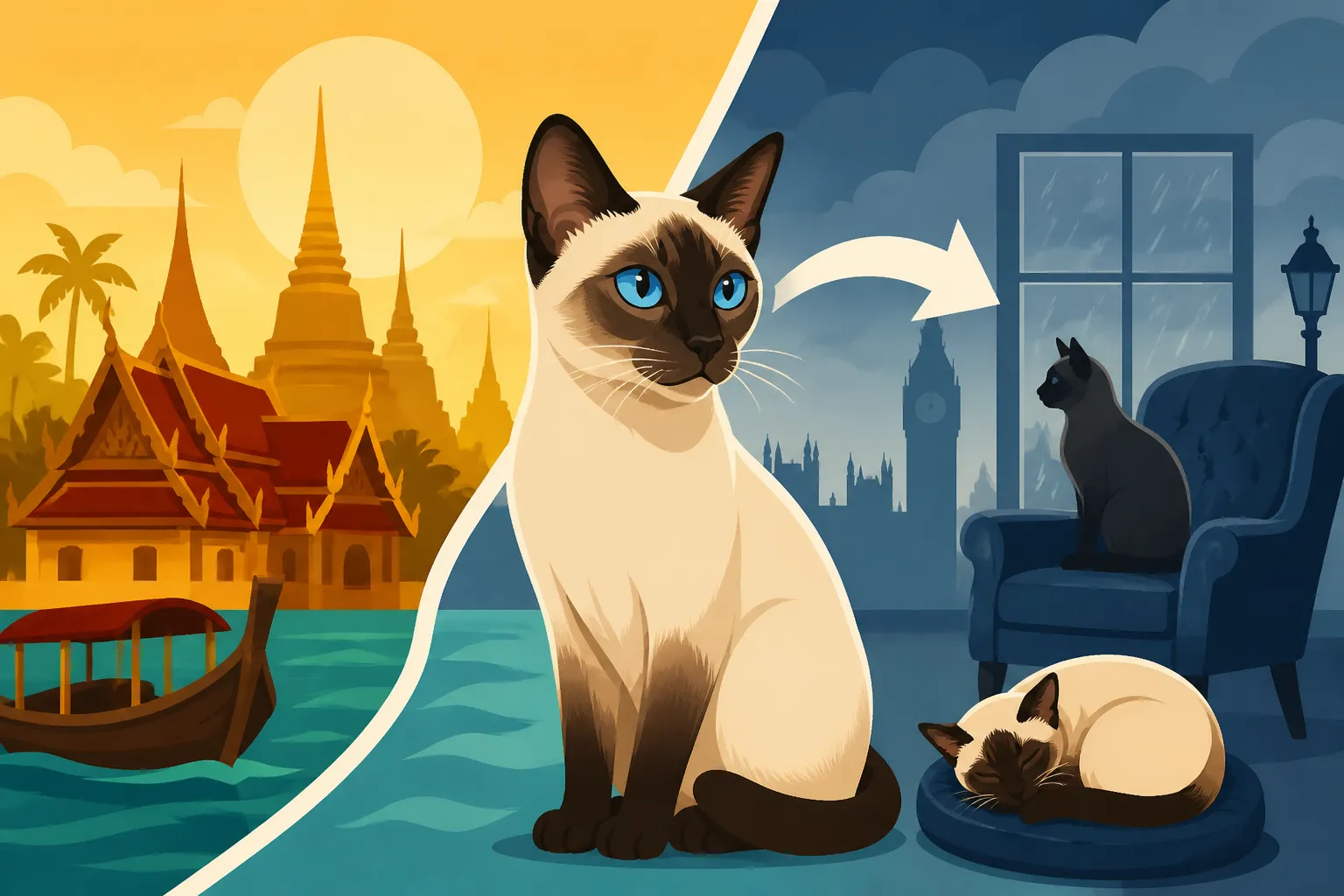 Whether the First Siamese Cats Survived Long in England