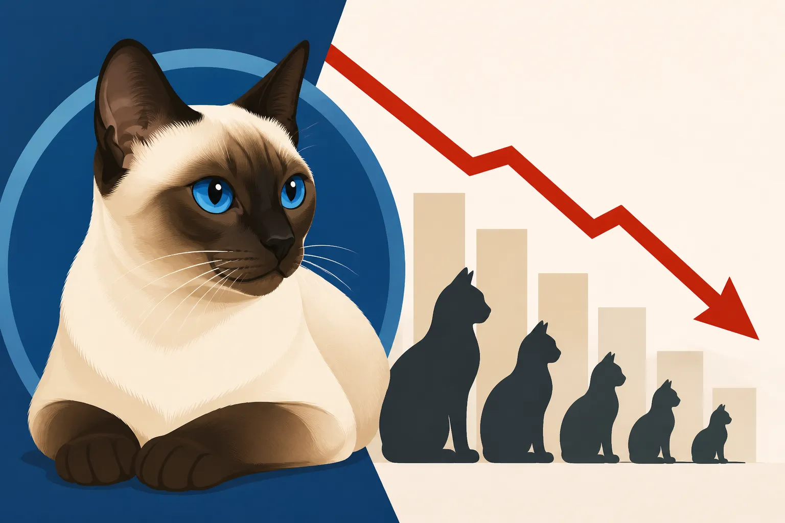 Why Siamese Cat Registrations Fell After the 1990s