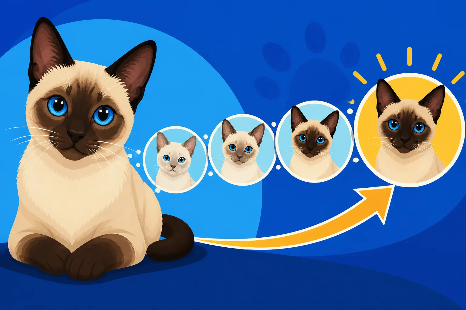 How Long a Siamese Cat's Points Take to Finish