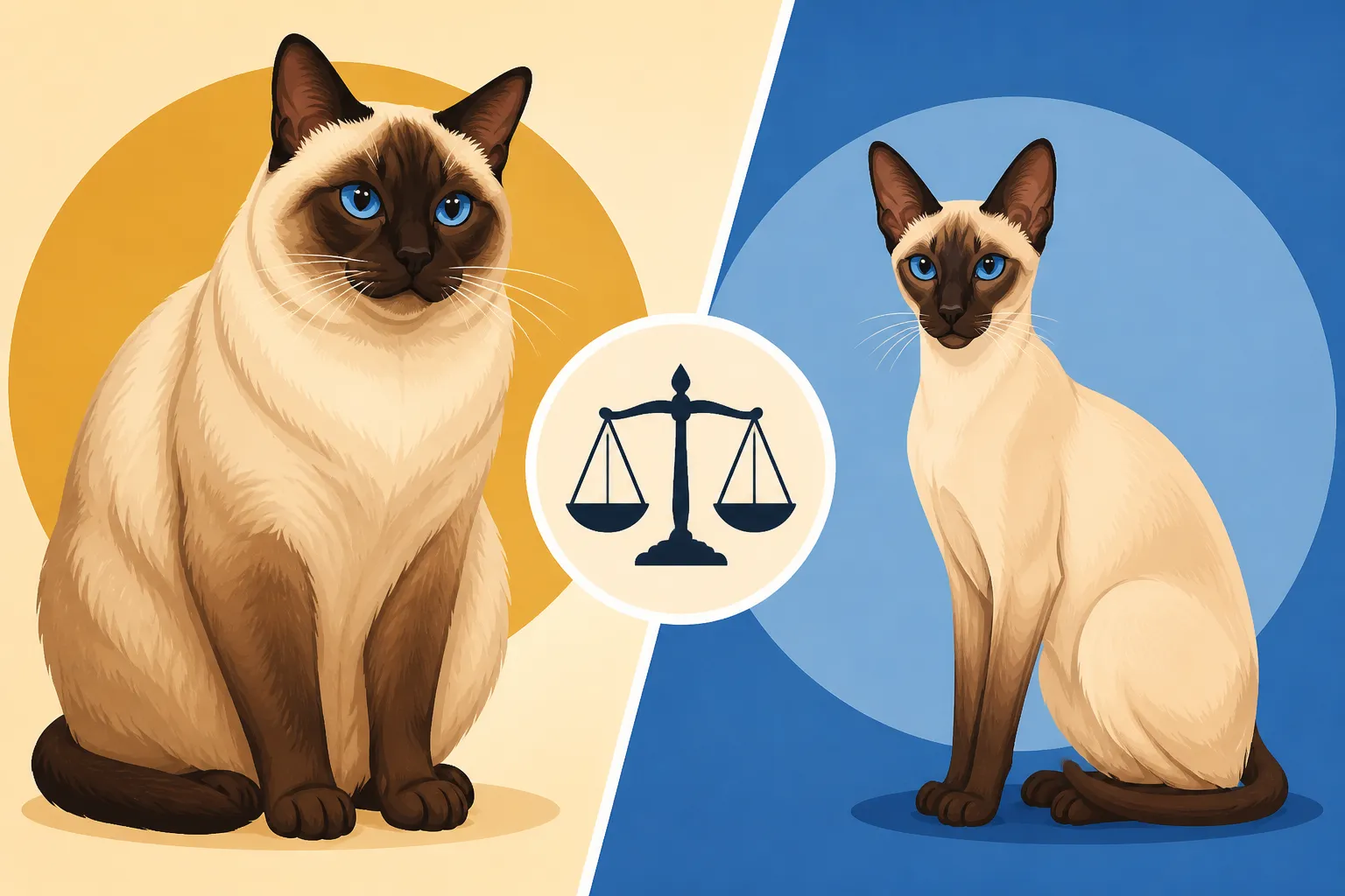 Whether the Old Style Siamese Cat Was Bigger