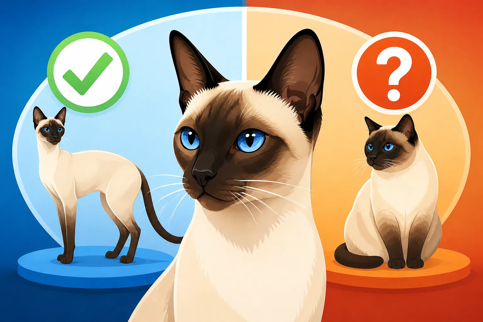 Whether Old Style Siamese Cat Breeders Use the Thai Standard