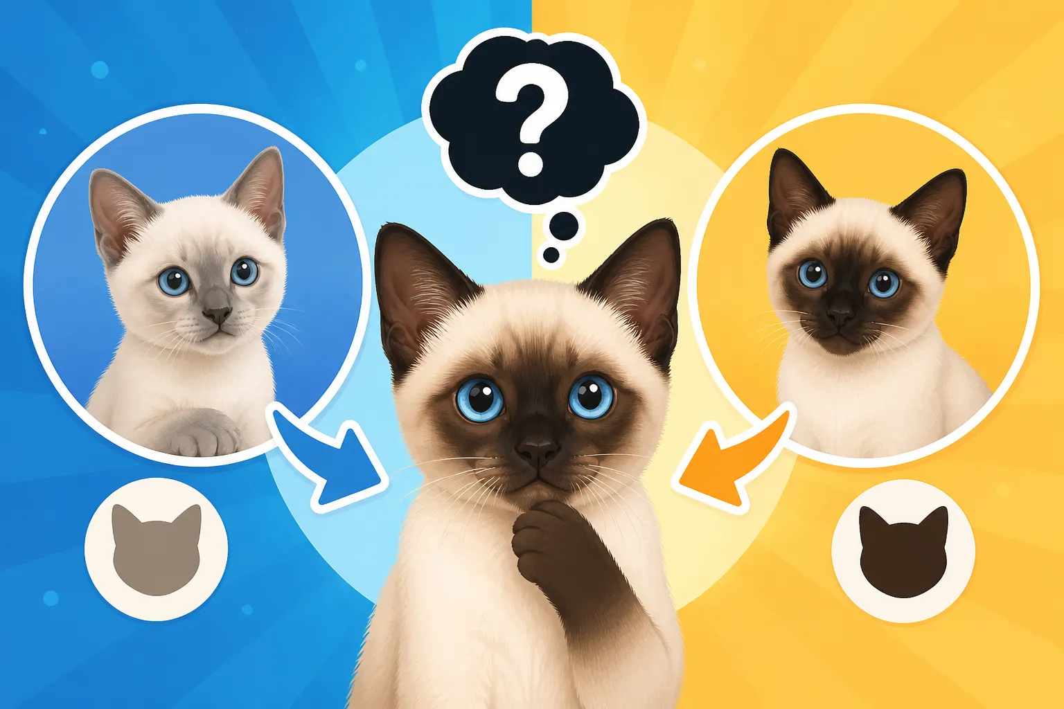 Whether a Siamese Cat Kitten's Final Color Can Be Predicted