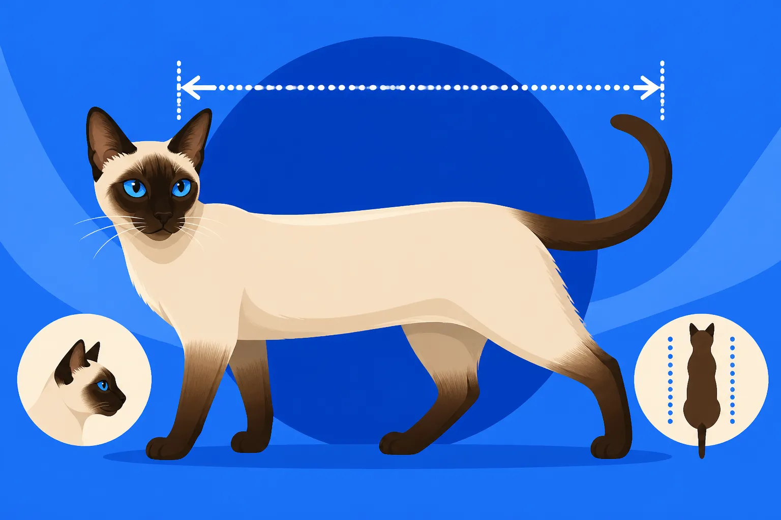 How Long a Siamese Cat's Body Is