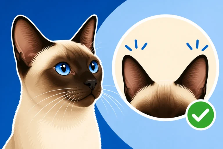 What a Siamese Cat's Ears Should Look Like