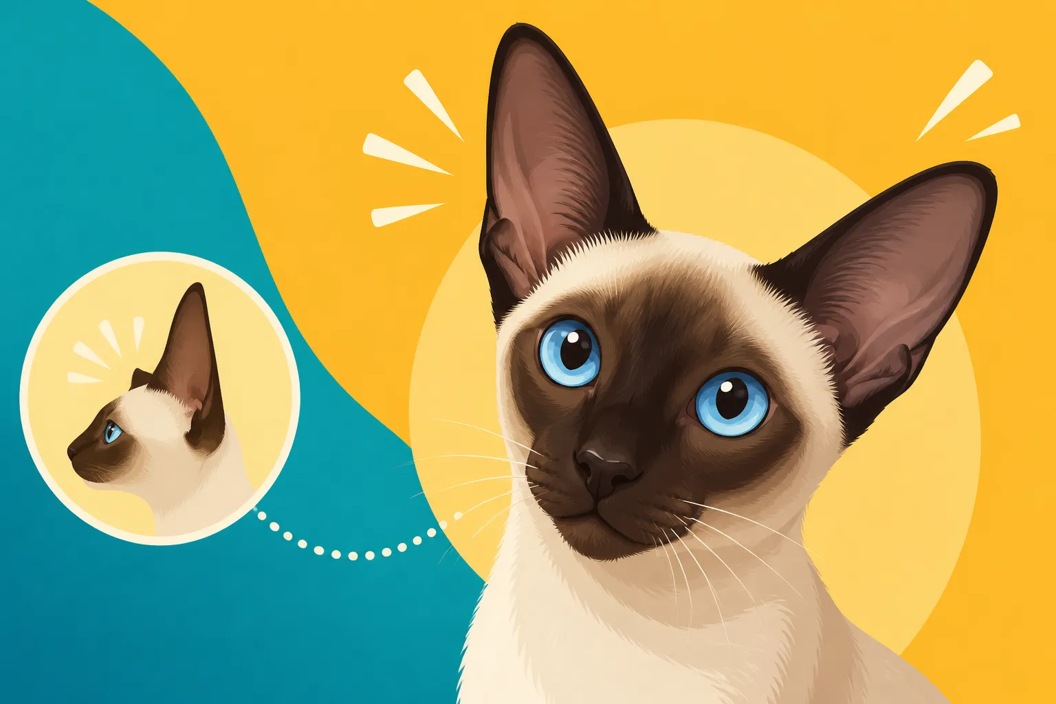 Why a Siamese Cat's Ears Are So Large