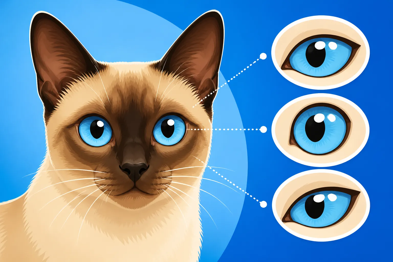 What Shape a Siamese Cat's Eyes Should Be