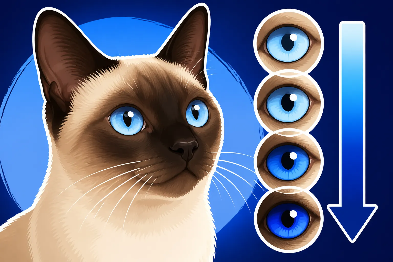 How Deep a Show Siamese Cat's Blue Should Be