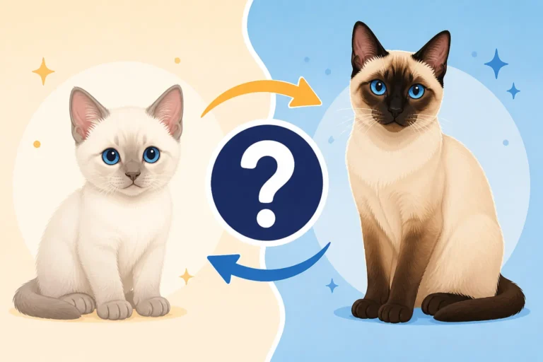 Whether a Pale Siamese Cat Kitten Stays Pale