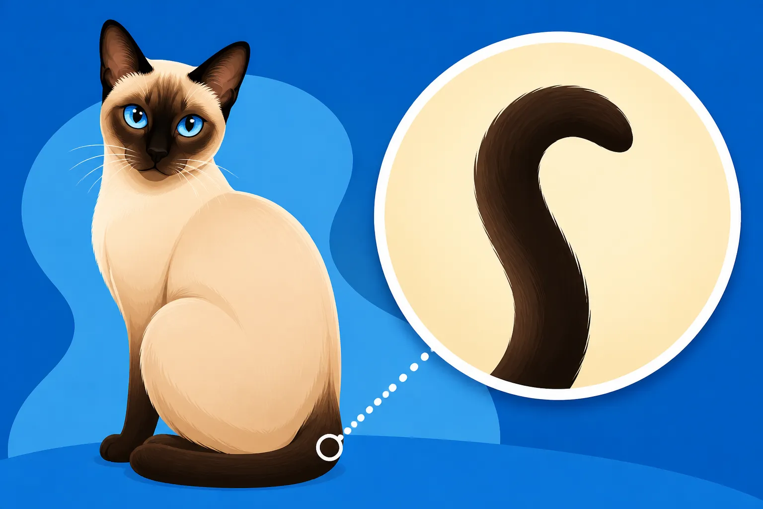 What a Siamese Cat's Tail Should Look Like