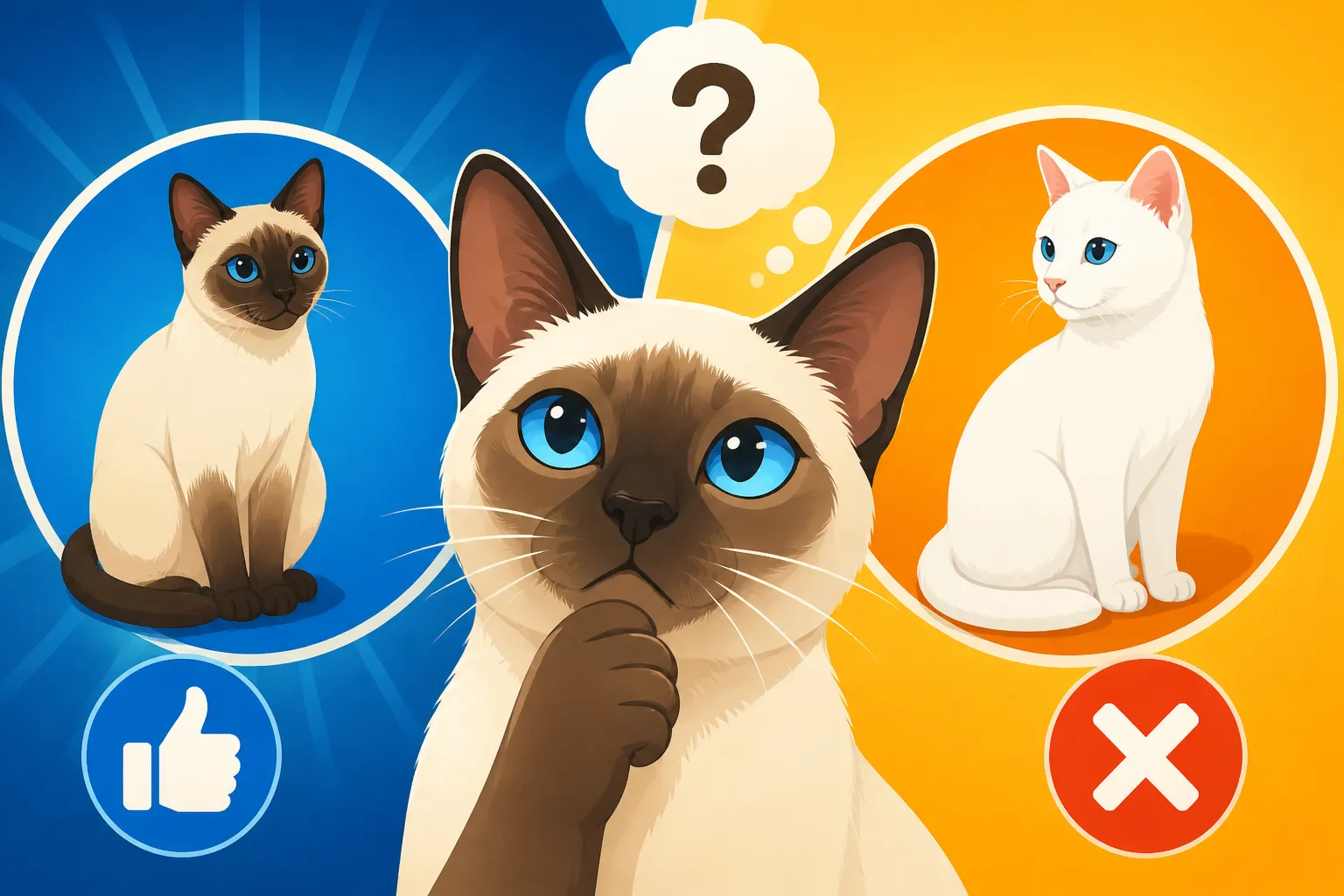 Whether a Solid White Siamese Cat Exists