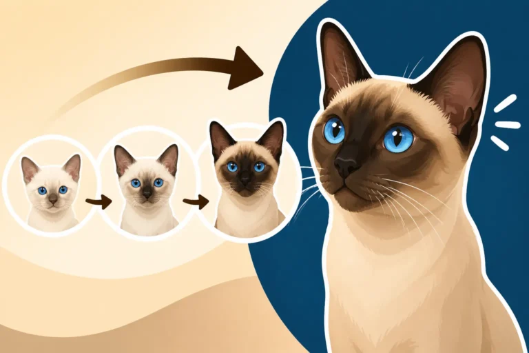 The Age a Siamese Cat Starts Darkening
