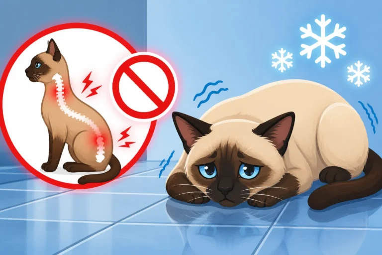 Why a Siamese Cat Should Not Sleep on Cold Tile
