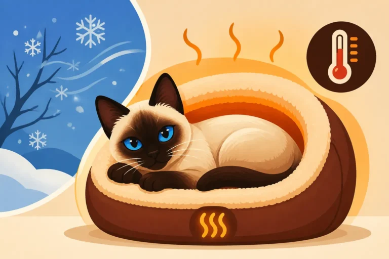When a Siamese Cat Needs a Heated Bed