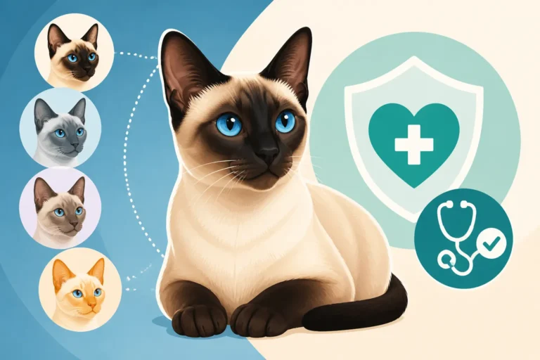 Whether a Siamese Cat's Color Says Anything About Health