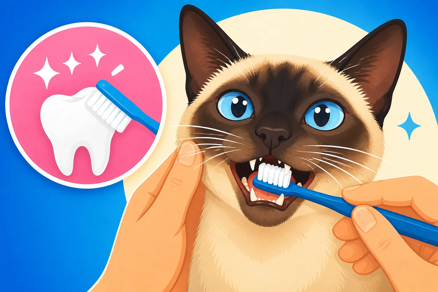 How to Brush a Siamese Cat's Teeth