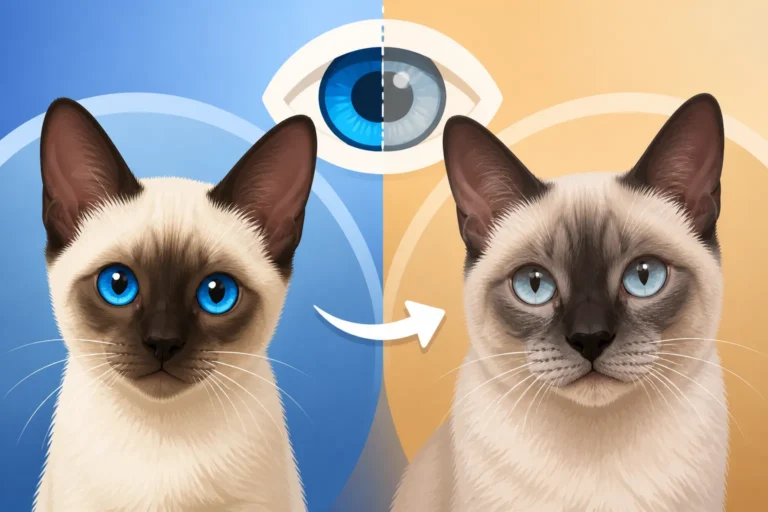 Whether a Siamese Cat's Eye Color Fades With Age