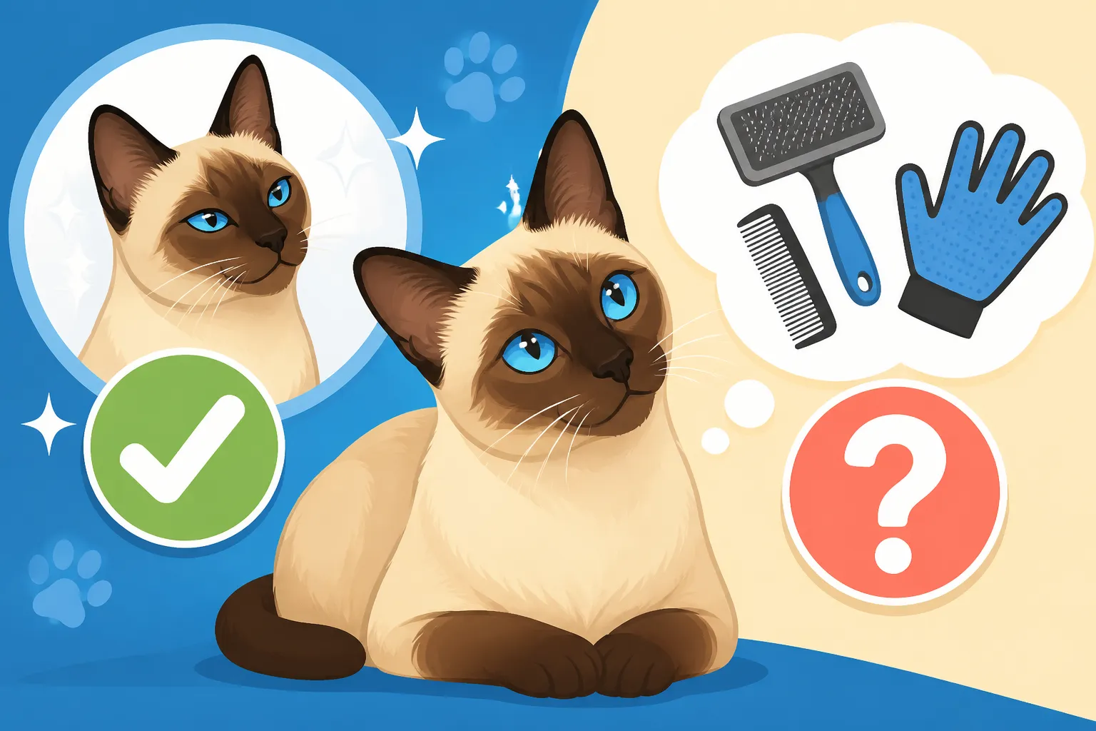 Whether a Siamese Cat Needs a Groomer