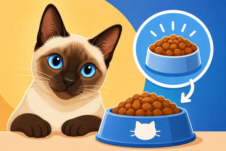 How Much Food a Siamese Cat Gets Per Meal