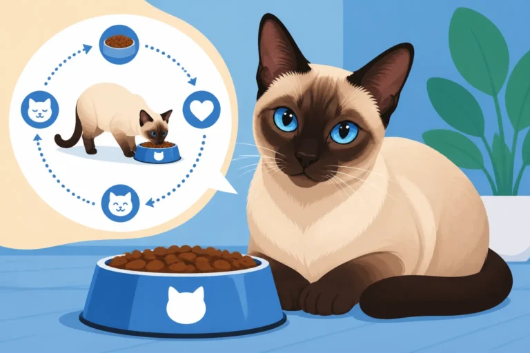 How Free Feeding Works for a Siamese Cat