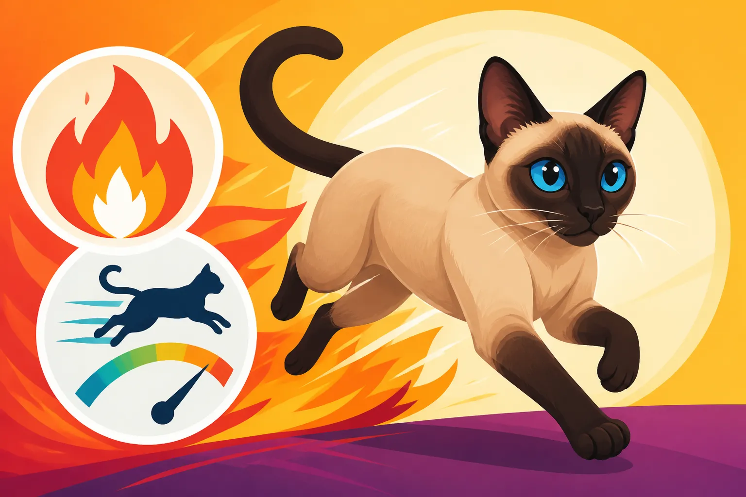Why a Siamese Cat Burns Calories Fast