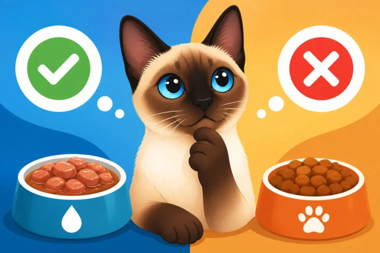 Whether Wet Food Suits a Siamese Cat Better
