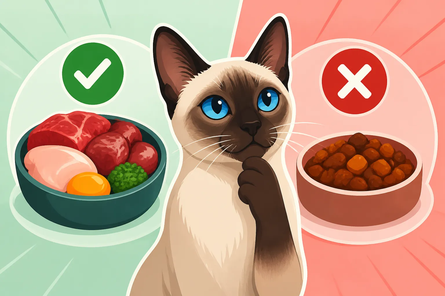 Whether a Raw Diet Suits a Siamese Cat