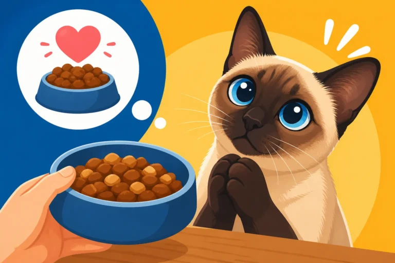 How to Feed a Siamese Cat That Begs Constantly