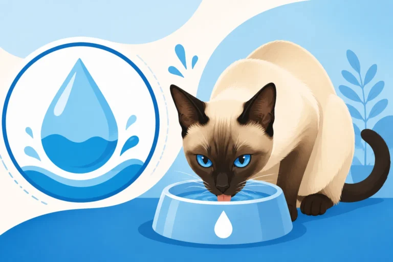 How Much Water a Siamese Cat Should Drink
