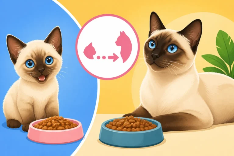 How Long a Siamese Cat Stays on Kitten Food