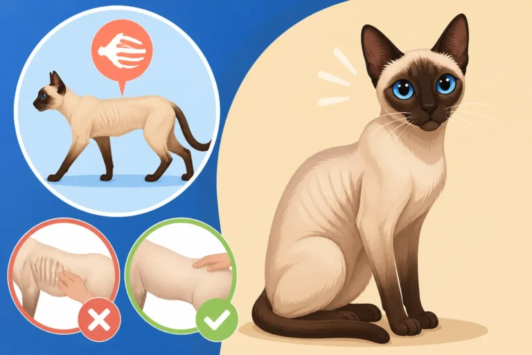 How to Tell If a Siamese Cat Is Too Thin