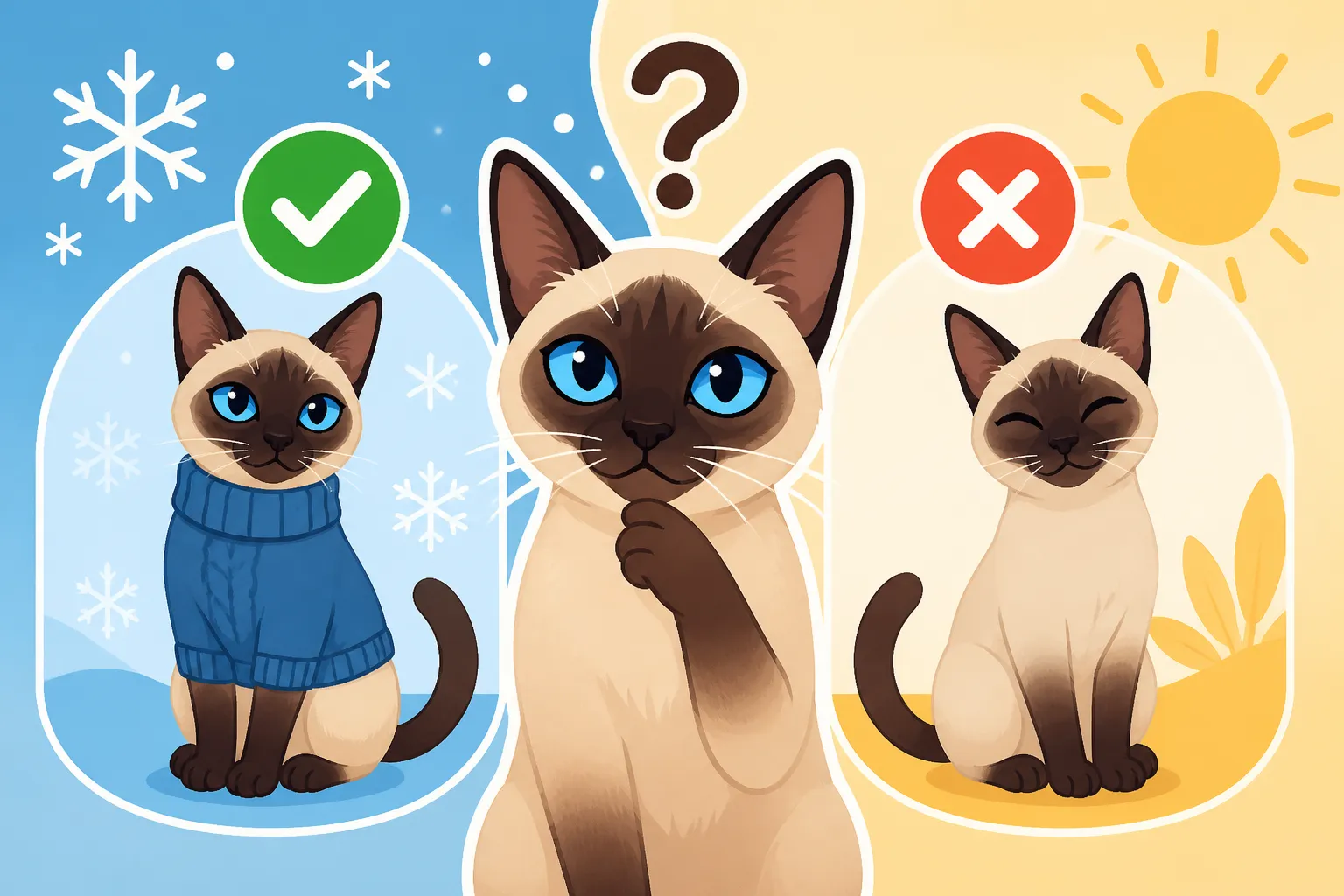 Whether a Siamese Cat Should Wear a Sweater