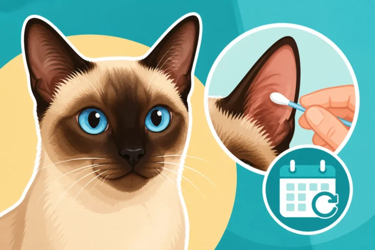 How Often a Siamese Cat's Ears Need Cleaning